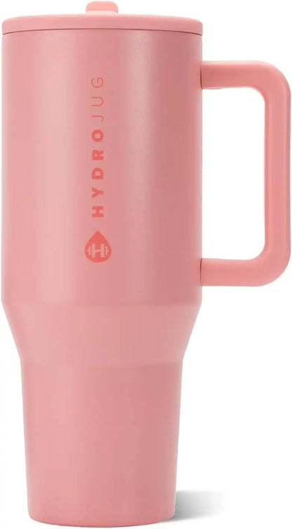 HydroJug Traveler 40oz, Insulated Water Bottle with Handle, Tulip