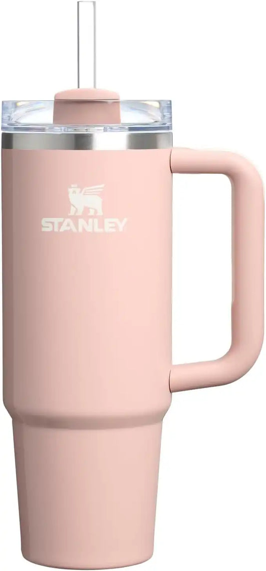 STANLEY Quencher H2.0 Flow State Tumbler, 30 oz, Peach Whip Gloss