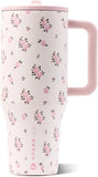 HydroJug Traveler 32oz, Insulated Water Bottle with Handle, Wildrose