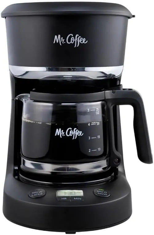 Mr. Coffee, 5-Cup Mini Brew Switch Coffee Maker, Black