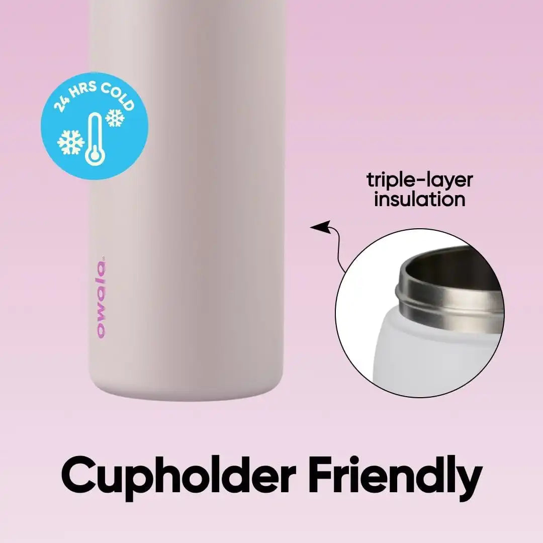 Owala FreeSip Insulated Stainless Steel Water Bottle with Straw for Sports and Travel, BPA-Free, 32oz, Dreamy Field (Pack of 8)