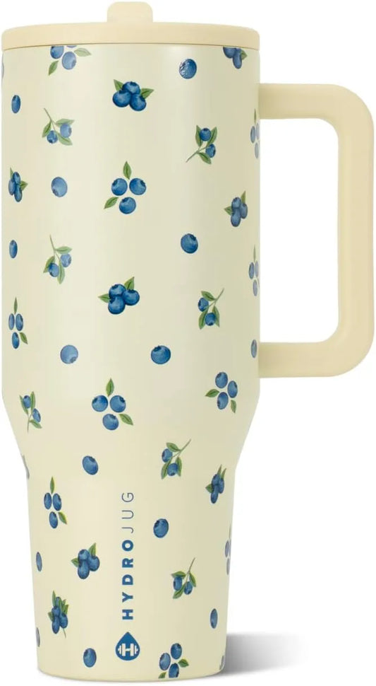 HydroJug Traveler 32oz, Insulated Water Bottle with Handle, Freshly Pick'd