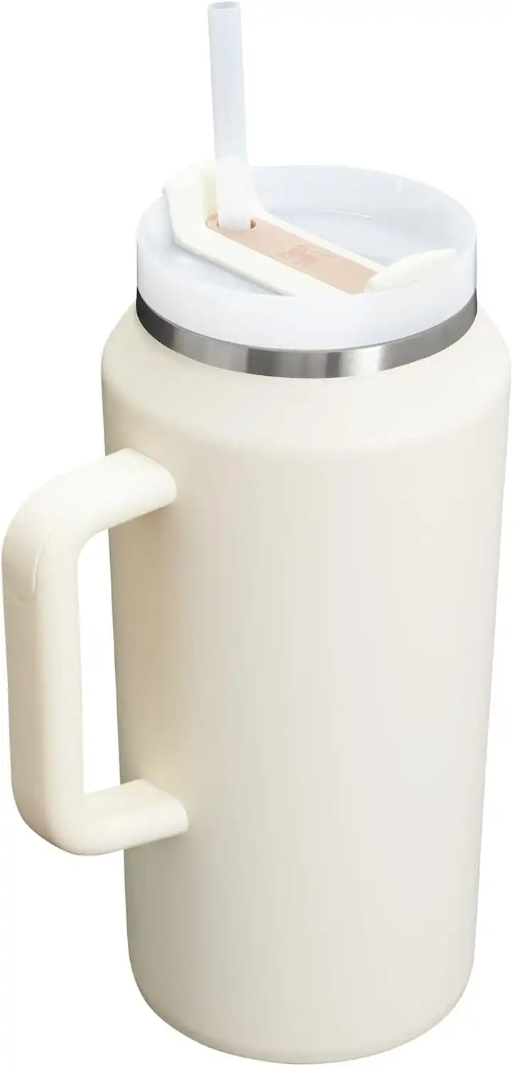 STANLEY Quencher H2.0 Flow State Tumbler, 64 oz, Cream 2.0