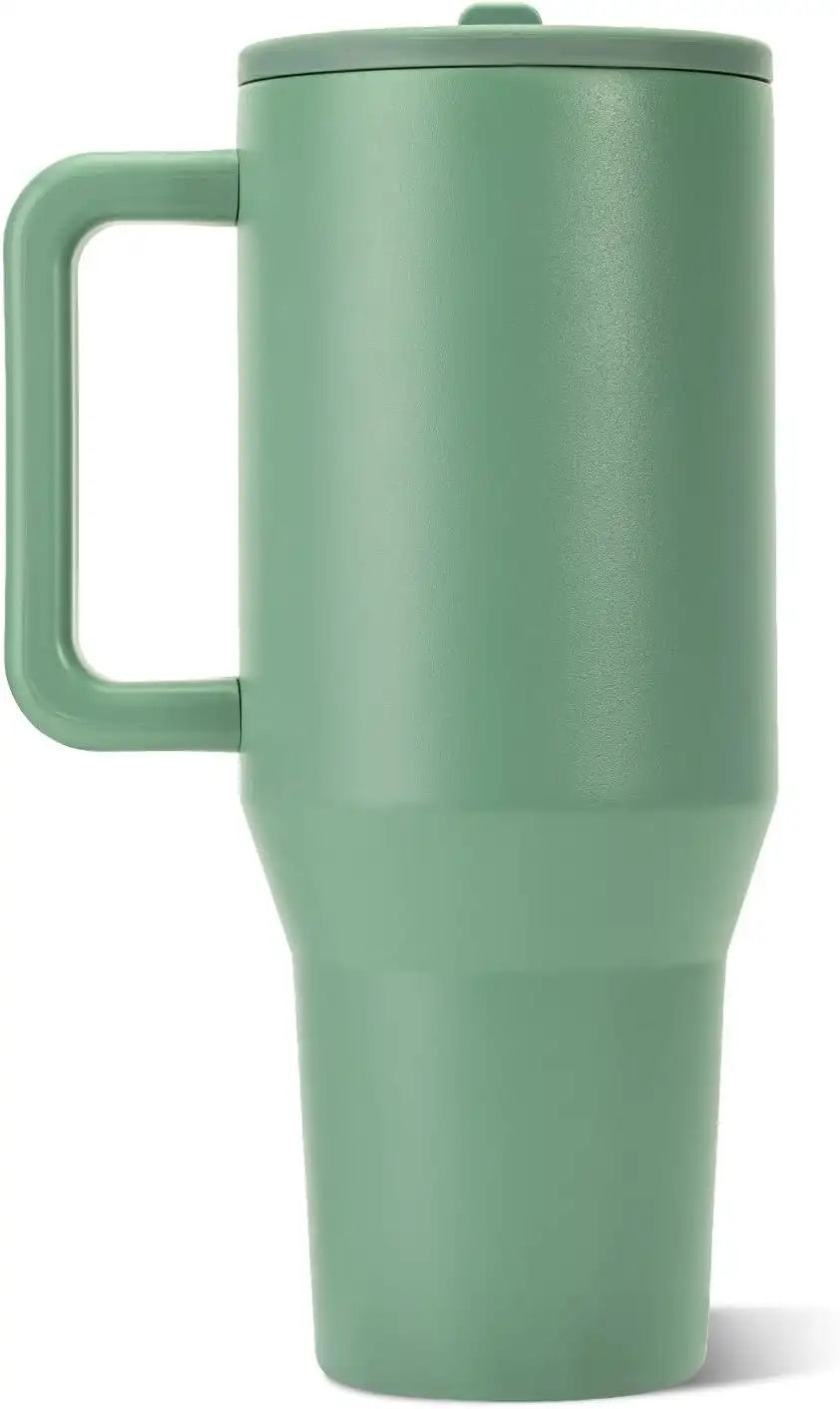 HydroJug Traveler 40oz, Insulated Water Bottle with Handle, Sage