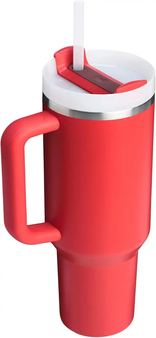 STANLEY Quencher H2.0 Flow State Tumbler, 40 oz, Chili Red