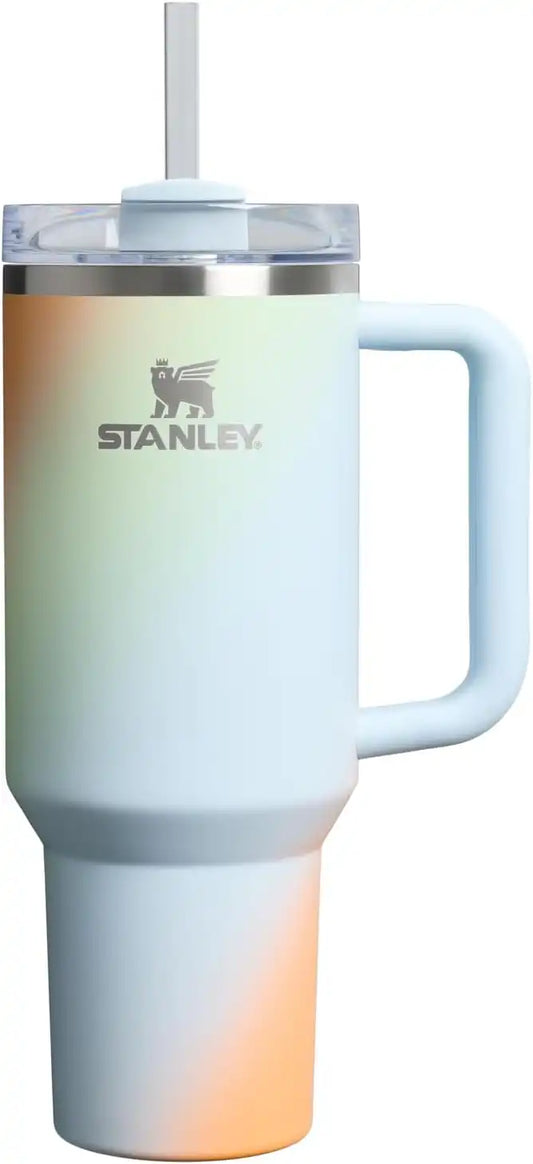 STANLEY Quencher H2.0 Flow State Tumbler, 40 oz, Sunrise Spiral