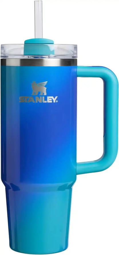 STANLEY Quencher H2.0 Flow State Tumbler, 30 oz, Sea Glass Aura
