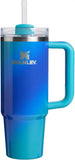 STANLEY Quencher H2.0 Flow State Tumbler, 30 oz, Sea Glass Aura