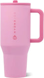 HydroJug Traveler 40oz, Insulated Water Bottle with Handle, Petal