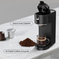 Kismile K-mini Single Serve Coffee Maker for K Cup and Ground Coffee - Dual Brew Coffee Machine,Adjustable 6oz-14oz Cup Size, Auto Clean & Shut Off, Compact Design for Home/Office (Matte Black)