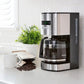 Koolatron Kenmore Drip Coffee Maker - 12 Cup Programmable Cafe Machine With Glass Pot, Regular & Bold Brew, Auto Shut Off Large Water Reservoir, Reusable Filter, Kitchen Appliances, Black
