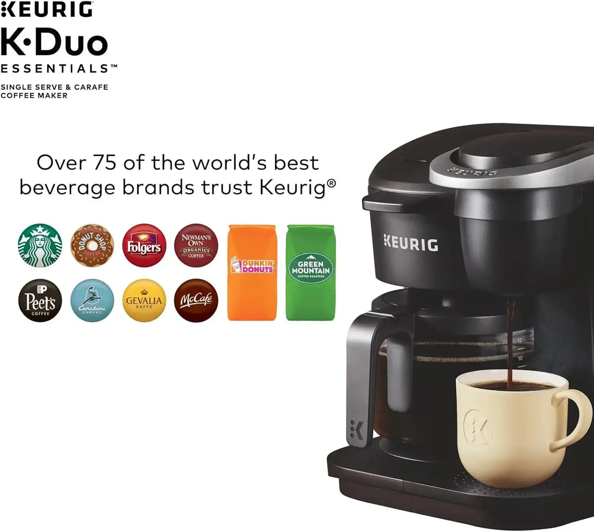 Keurig K-Duo Essentials Single Serve & Carafe Coffee Maker