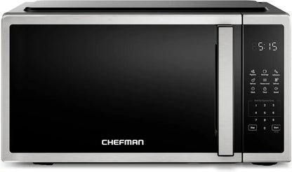 Chefman Compact Countertop Microwave, 0.7 Cu Ft, 700W, Stainless