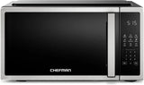 Chefman Compact Countertop Microwave, 0.7 Cu Ft, 700W, Stainless
