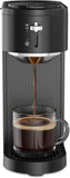 Kismile K-mini Single Serve Coffee Maker for K Cup and Ground Coffee - Dual Brew Coffee Machine,Adjustable 6oz-14oz Cup Size, Auto Clean & Shut Off, Compact Design for Home/Office (Matte Black)