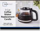 Mainstays 5 Cup Glass Replacement Carafe