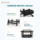 THOEOE Outdoor Dining Chair Set of 2, HDPE Patio Armchairs Black