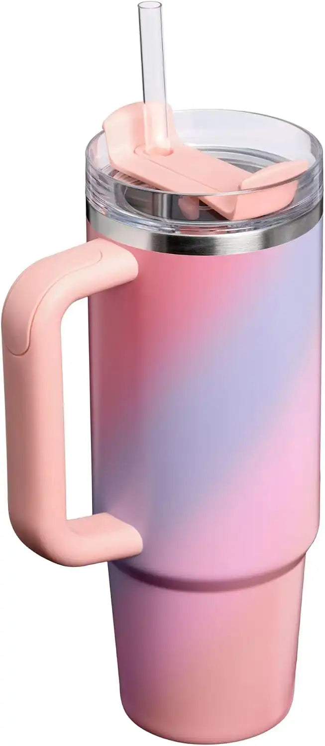 STANLEY Quencher H2.0 Flow State Tumbler, 30 oz, Sunset Spiral