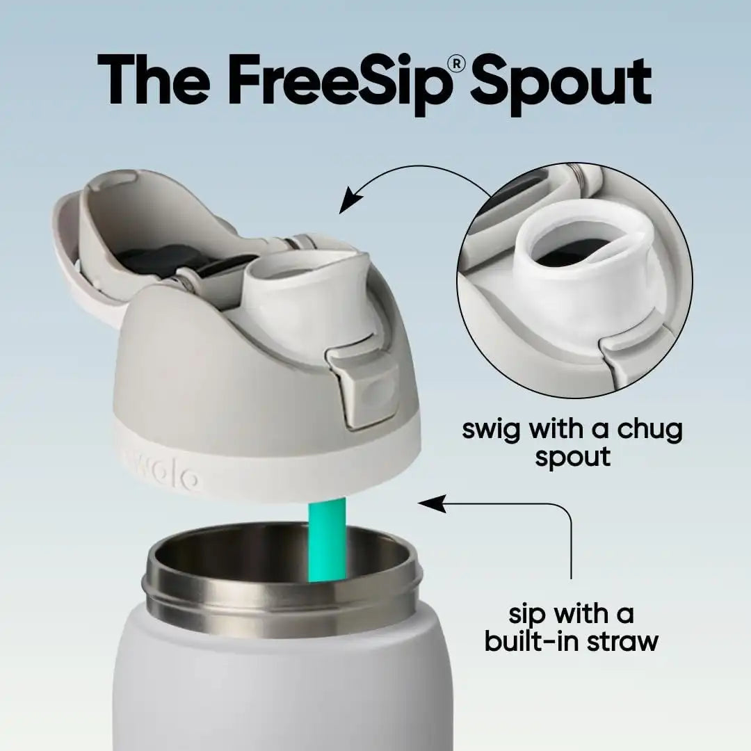 Owala FreeSip Stainless Steel Water Bottle 40 oz Iced Breeze