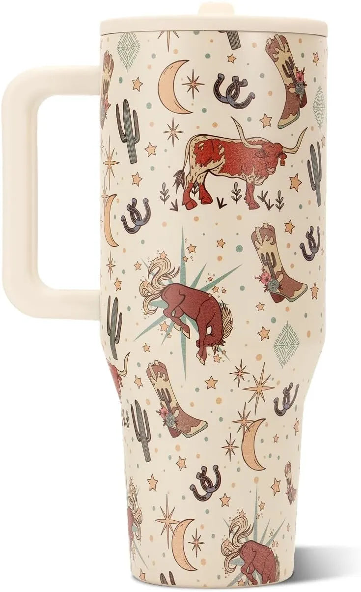 HydroJug Traveler 32oz, Insulated Water Bottle with Handle, Rodeo