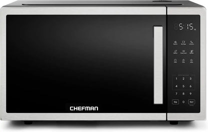 Chefman Countertop Microwave, 1.1 Cu Ft, 1000W, Stainless Steel