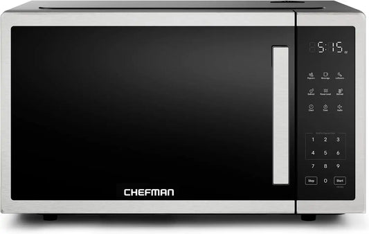 Chefman Countertop Microwave, 1.1 Cu Ft, 1000W, Stainless Steel
