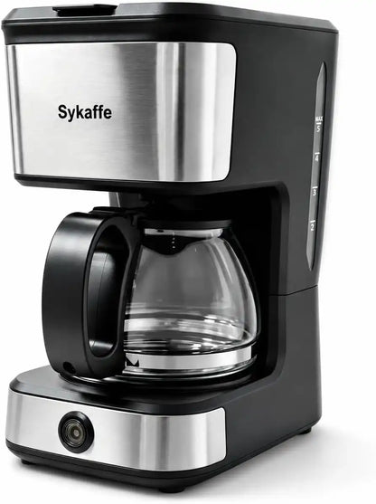5 Cup Coffee Maker, Compact Machine with Reusable Filter, Keep Warm