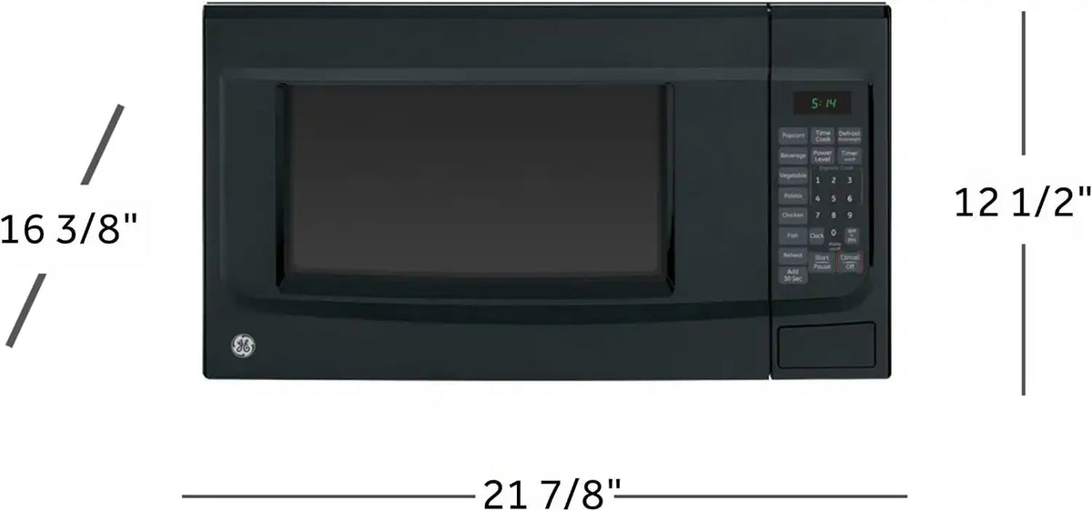 GE Countertop Microwave Oven, 1100 Watt, 1.4 Cu. Ft., Black, GCST14S1WBB
