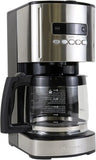 Koolatron Kenmore Elite Drip Coffee Maker - 12-Cup Programmable Coffee Machine With Glass Pot, Pause and Pour, Auto Shut-Off, Large Water Reservoir, Reusable Filter, Dishwasher Safe Carafe, Black