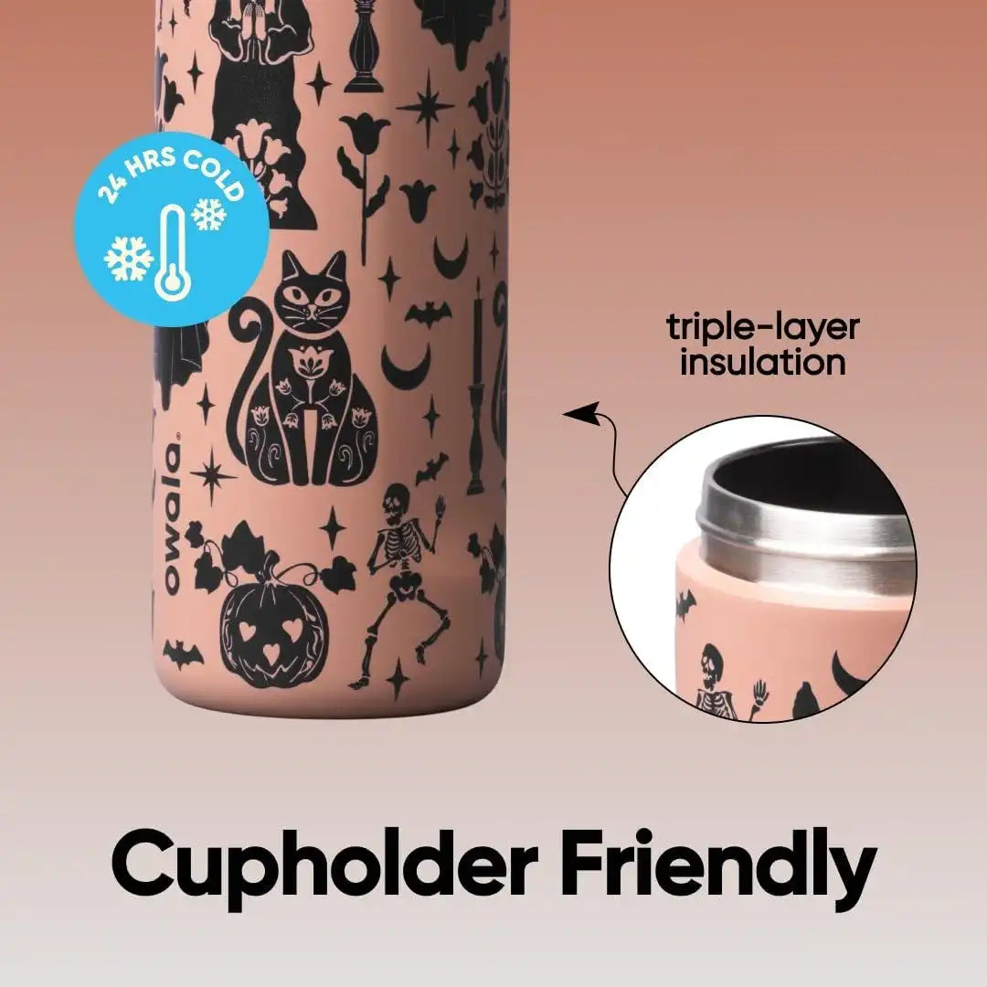 Owala FreeSip Stainless Steel Water Bottle 24 oz Fright & Delight