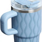 STANLEY Quencher H2.0 Flow State Tumbler, 20 oz, Slate Blue Drift