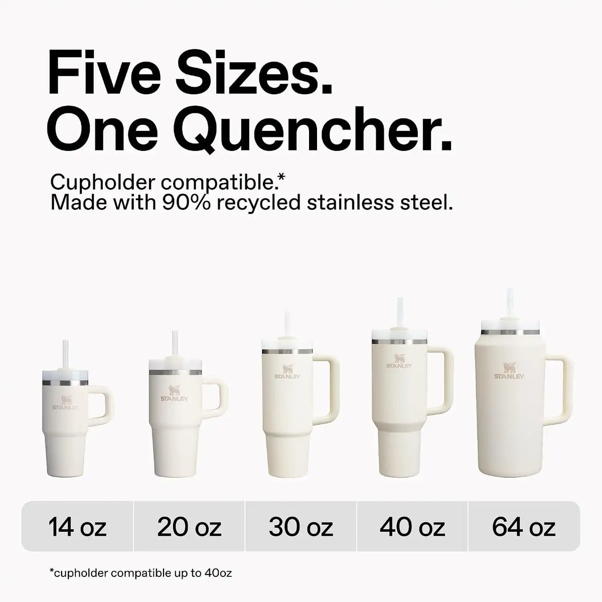 STANLEY Quencher H2.0 Flow State Tumbler, 30 oz, Purple Dust