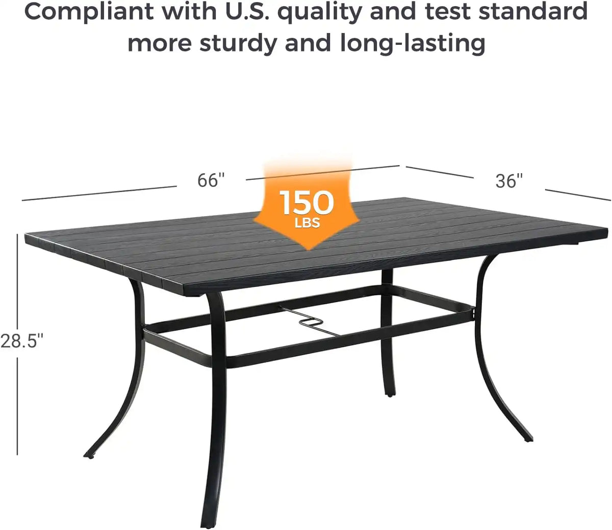 Grand patio 7-Pc Outdoor Swivel Dining Set, 6 Gray Chairs + Table, Black