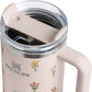 STANLEY Quencher H2.0 Flow State Tumbler, 30 oz, Rose Quartz Bouquets