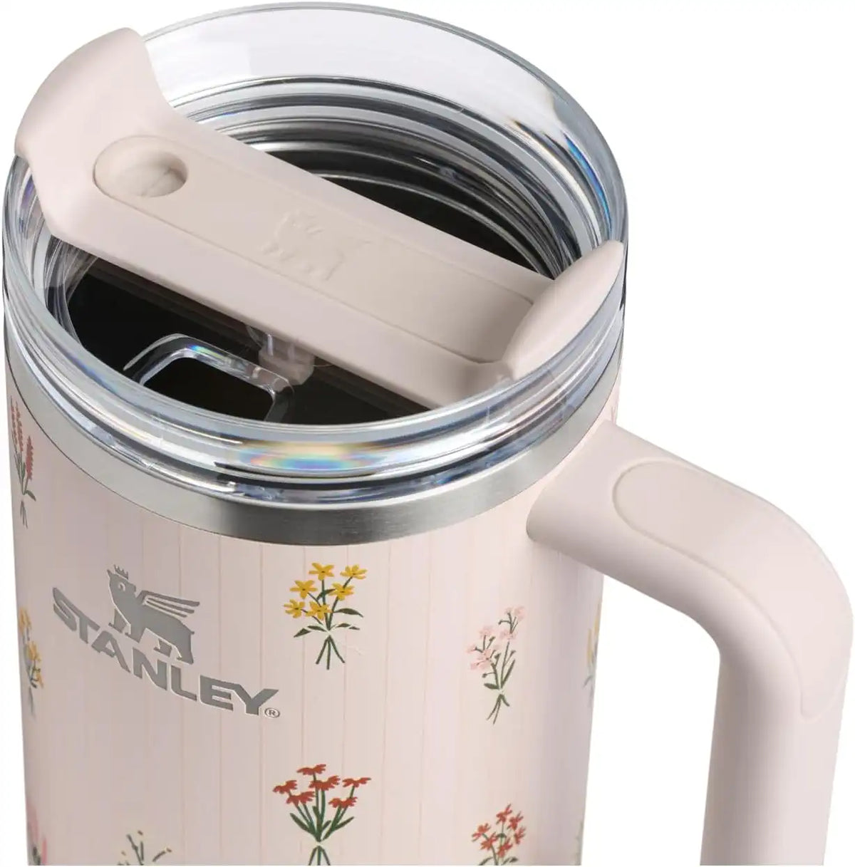 STANLEY Quencher H2.0 Flow State Tumbler, 30 oz, Rose Quartz Bouquets