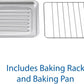 Mainstay Toaster Oven Combo Kitchen Appliances, Fits 9” Pizza, 4 Slice Capacity, Powerful Circulation, Auto Shutoff, Includes Baking Rack Pan Quartz, up to 60 Min, Easy Clean (Arctic White)