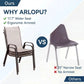 Arlopu 5 Pieces Outdoor Patio Dining Set, Glass Table and Textilene Chair