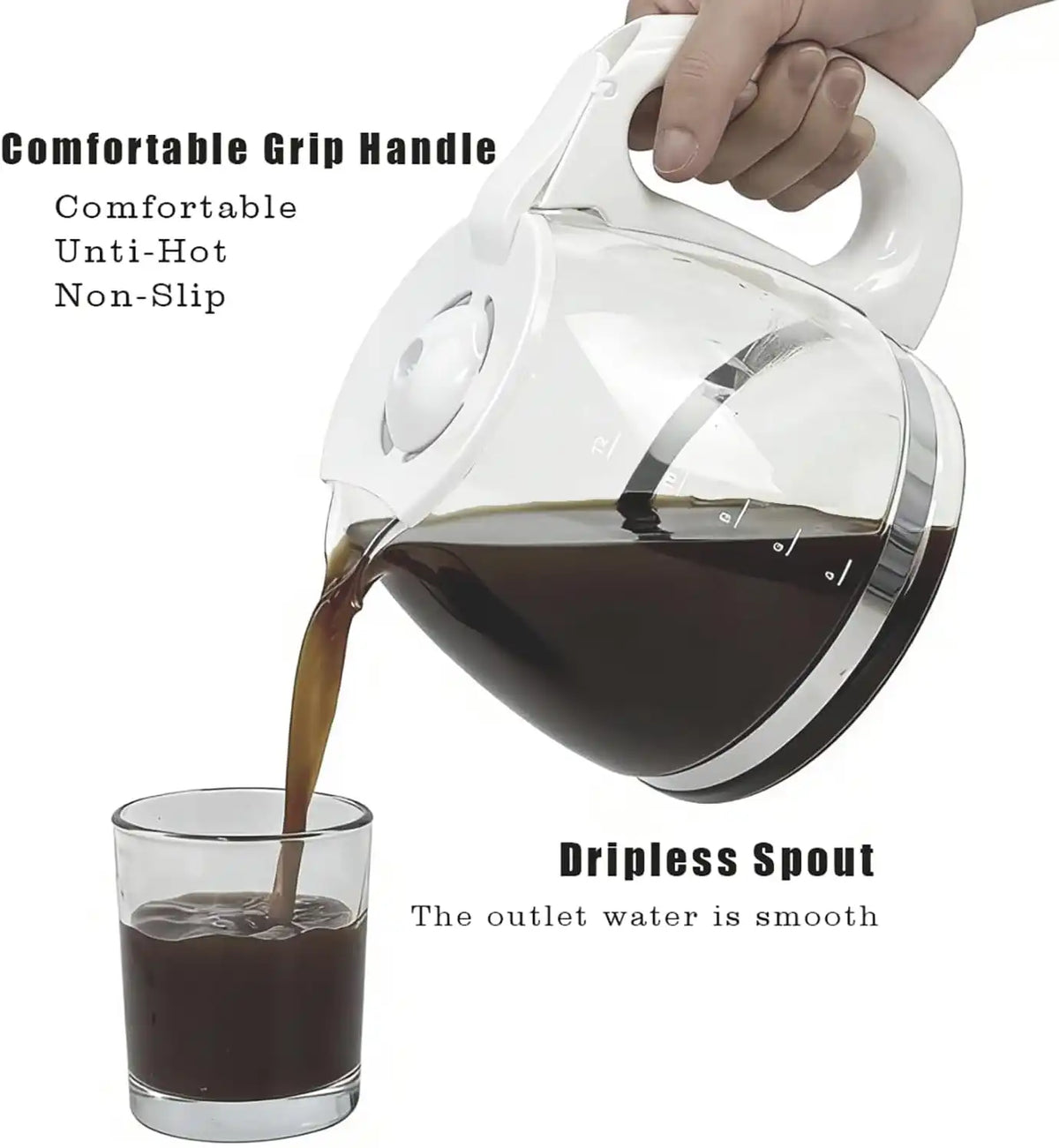 12-Cup Coffee Carafe Replacement for Black and Decker Coffeemaker