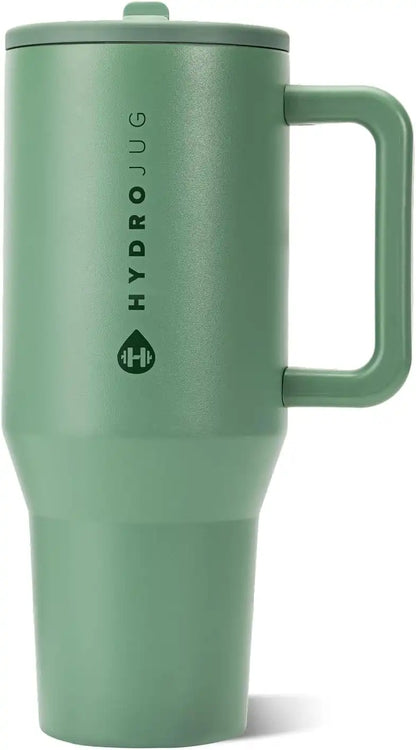 HydroJug Traveler 40oz, Insulated Water Bottle with Handle, Sage