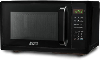 Commercial Chef 0.9 Cu. Ft. Countertop Microwave Oven, CHM9MB, Black