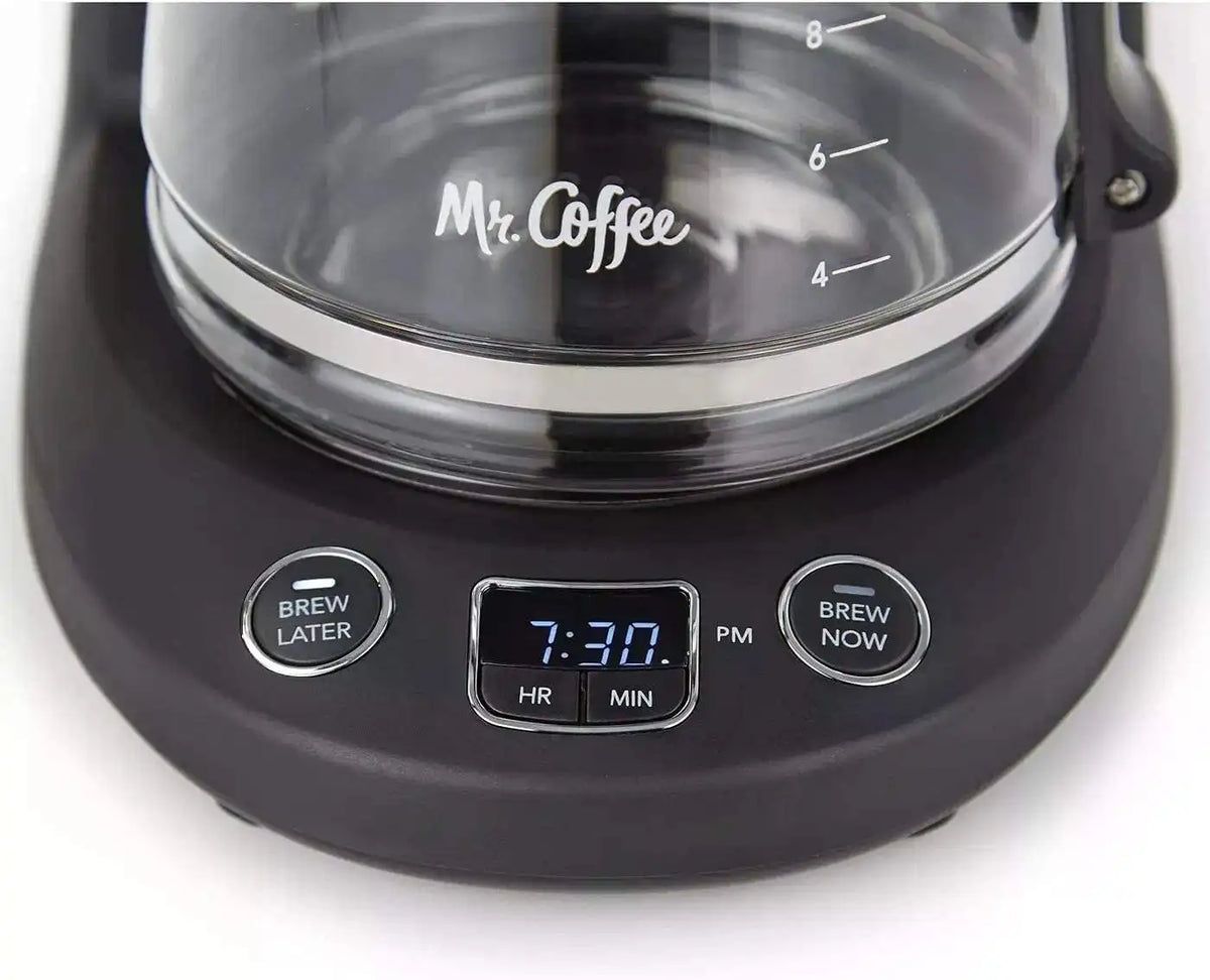 Mr. Coffee® 12-Cup Programmable Coffeemaker, Brew Now or Later