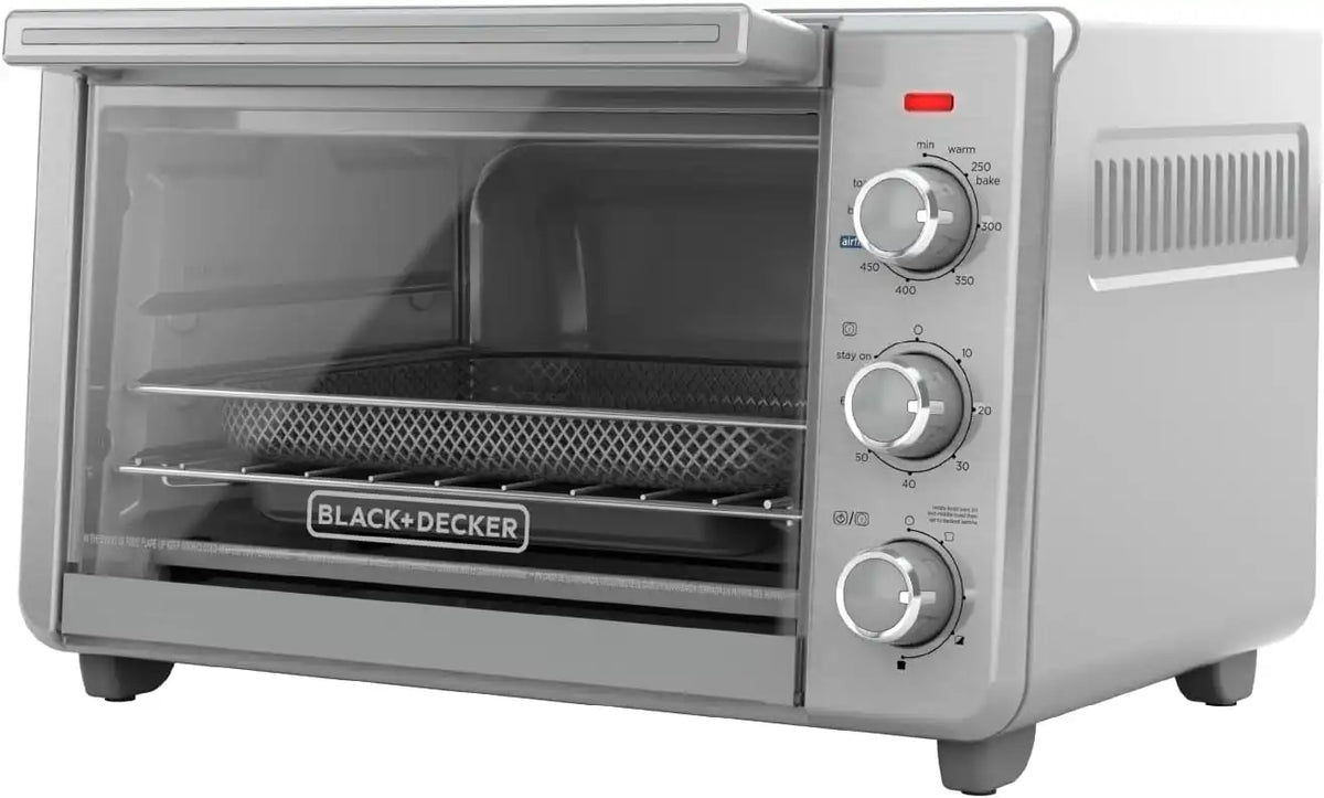 BLACK+DECKER 6-Slice Air Fry Toaster Oven, 5-in-1 Countertop Oven