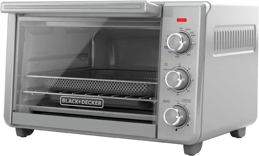 BLACK+DECKER 6-Slice Air Fry Toaster Oven, 5-in-1 Countertop Oven