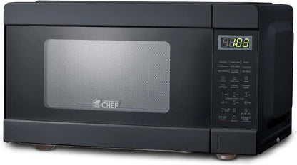 Commercial Chef 0.9 Cu. Ft. Countertop Microwave Oven, CHM990B, Black