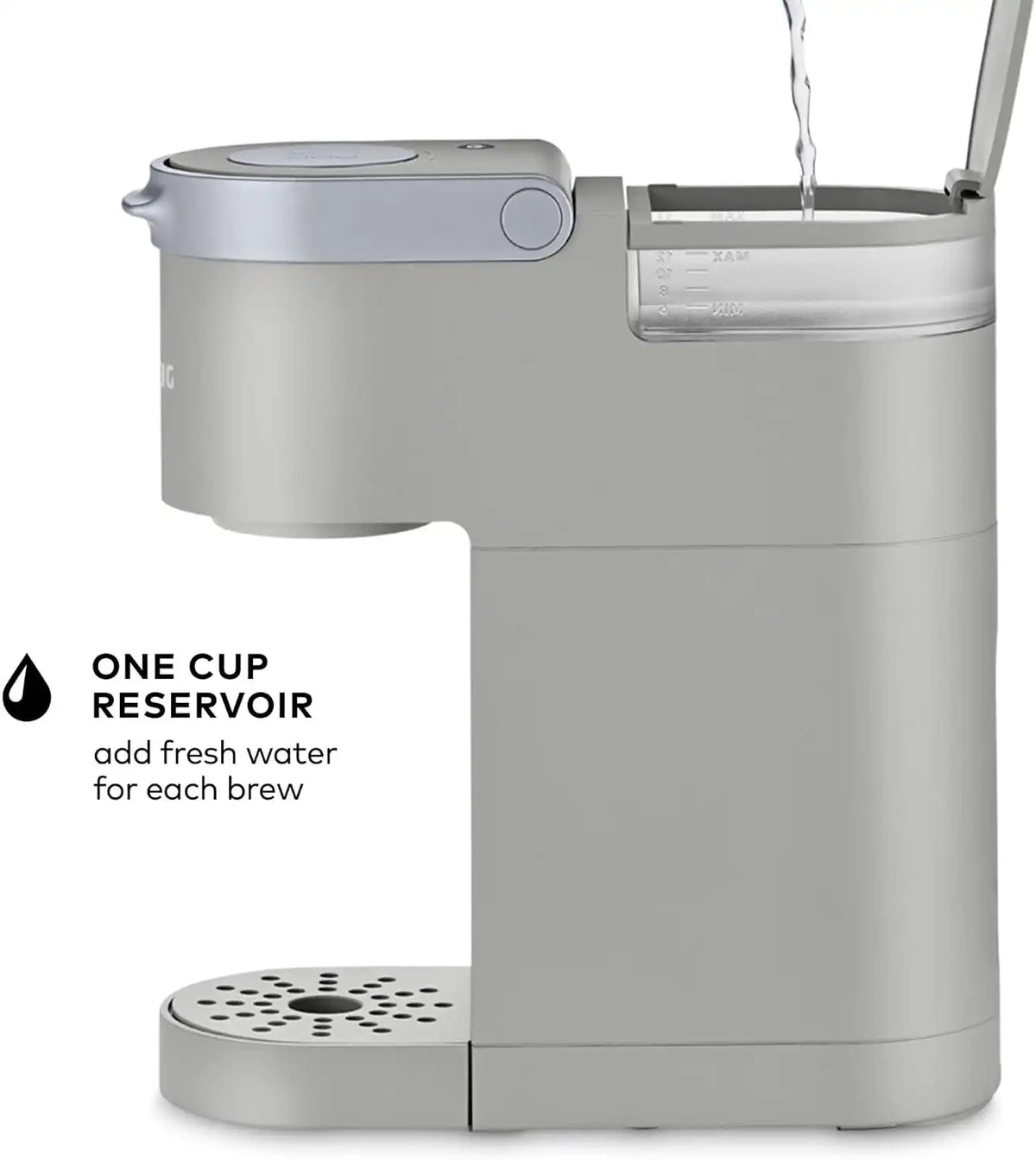 Keurig K-Mini Single Serve K-Cup Pod Coffee Maker, 6 to 12oz Brew size, with Cord Storage, Perfect for Small Spaces, Studio Gray