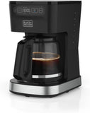 BLACK+DECKER CAFÉCRAFT 12-Cup Programmable Coffee Maker, Stainless Steel Drip Coffeemaker with Vortex Showerhead, Strength Selector, Sneak-A-Cup, Keep Warm