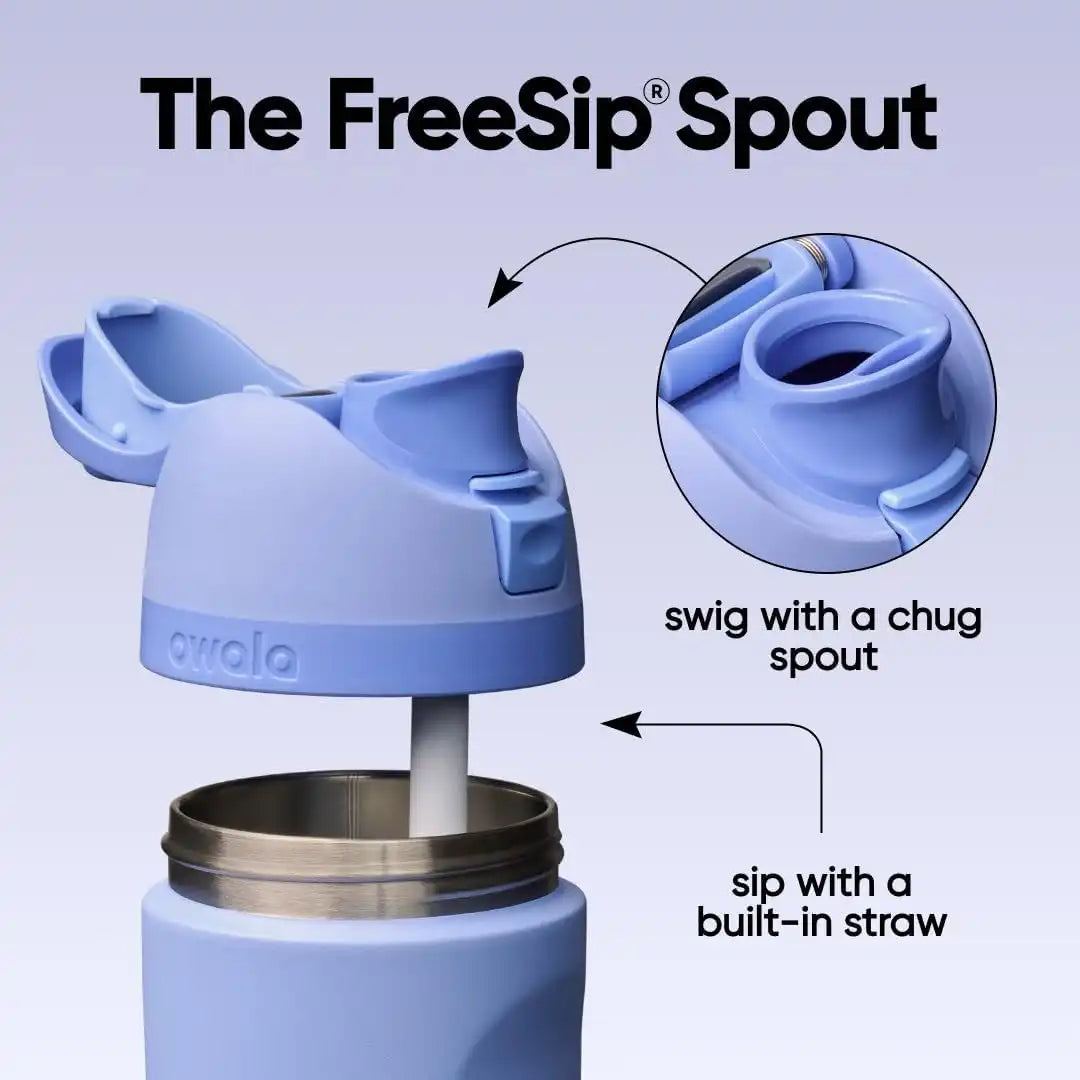 Owala FreeSip Stainless Steel Water Bottle 24 oz Out of the Blue