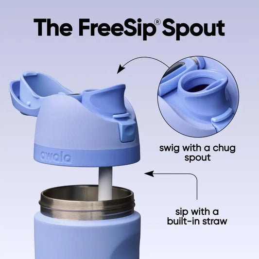 Owala FreeSip Stainless Steel Water Bottle 24 oz Out of the Blue