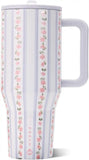 HydroJug Traveler 40oz, Insulated Water Bottle with Handle, Primrose