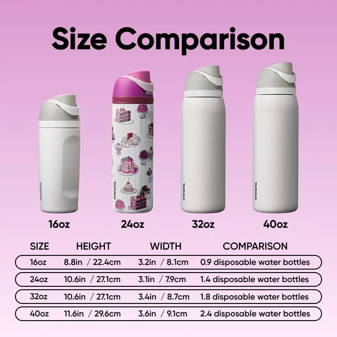 Owala FreeSip Stainless Steel Water Bottle 24 oz Delectable Delights